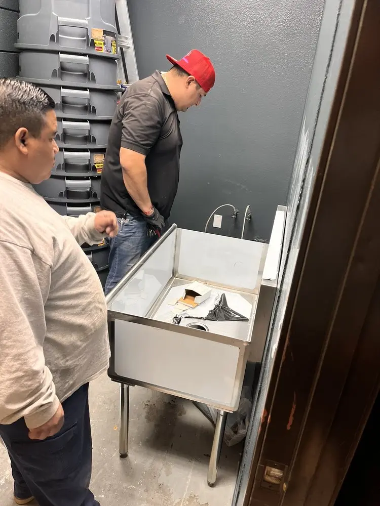 Commercial plumbing and sink installation in Arlington Heights